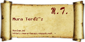 Mura Teréz névjegykártya